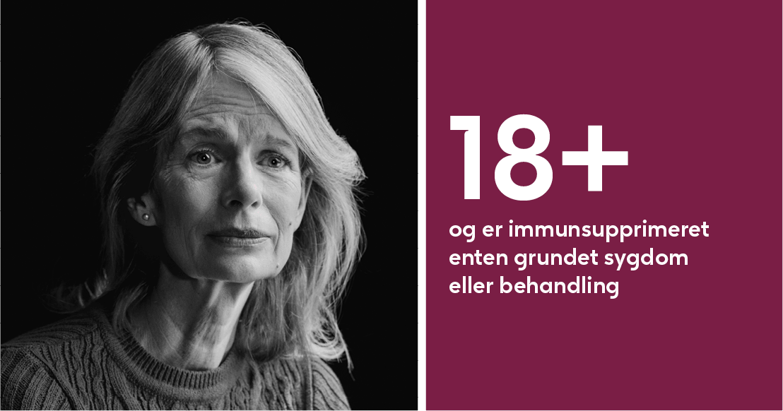 18+ år og immunsupprimeret